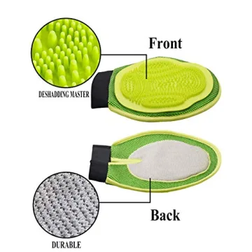 Pet Hair Remover Mitt - Grooming Glove for Cats and Dogs