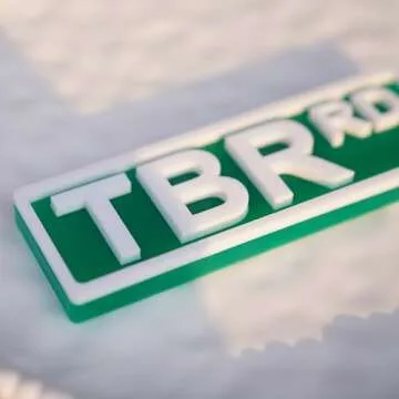 Library Street Sign, Bookshelf Library Sign, Book Nook decor, 3D Bookshelf Accessories, Book Lovers Gifts, Library Decor, Reading Nook, Gifts for Book Lovers Women or Men (TBR RD - 2" x 6")