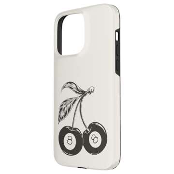 iPhone 15 Pro Max 8 Billiard Ball Cherry Pattern Fruit Cute Cherry Case