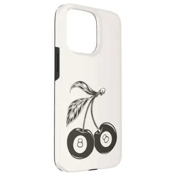 Stylish Cherry Pattern Case for iPhone 15 Pro Max - Durable & Cute