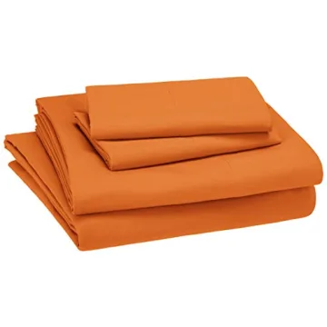 Soft Easy-Wash 4-Piece Kids Sheet Set in Bright Orange