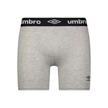 Umbro Mens Boxer Briefs Breathable Cotton Underwear for Men - 6 Pack Cotton Stretch Mens Underwear (Small, Blue/Yellow/Orange)