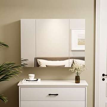 Stylish DICTAC Medicine Cabinet with Mirror & Storage