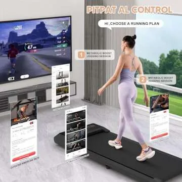 MJWW Walking Pad Treadmill - Compact & Smart Fitness Solution