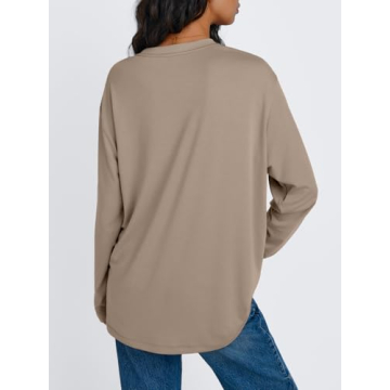 Trendy Queen Women's Oversized Long Sleeve Tee
