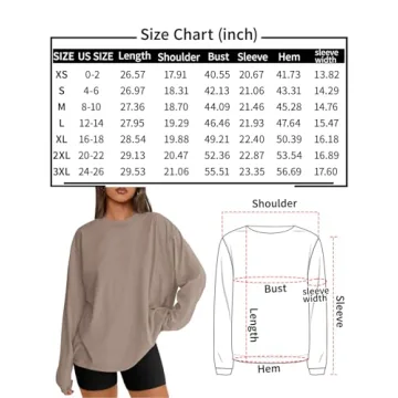 Trendy Queen Women's Oversized Long Sleeve Tee