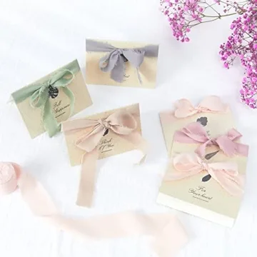 Elegant Handmade Fringe Chiffon Ribbon Set for Crafts