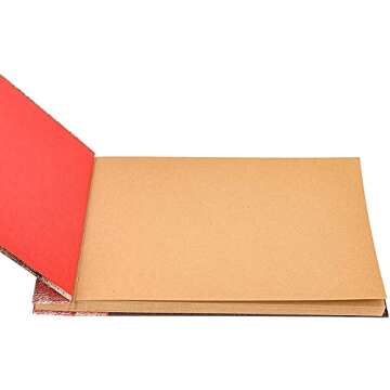 T-HAOHUA Anniversary Photo Album Scrapbook - Our Adventure Book Wedding Photo Album Scrapping 11.6"x7.5" inches, 80 Pages - Includes Bonus 5 Postcards and 5 Self-Adhesive Photo Corners multicolored