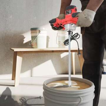 CDZHLTG 2100W Electric Cement Mixer with 6 Speeds