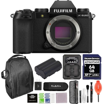 Fujifilm X-S20 Mirrorless Camera Body Bundle - Ultimate Photography Package!
