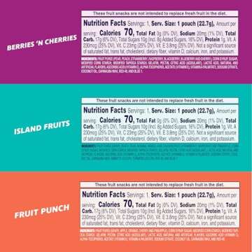 Welch's Fruit Snacks, Fruit Punch & Island Fruits & Berries 'N Cherries Snack Box, Gluten Free, 0.8o...