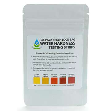 Test Assured Water Hardness Test Strips - Instant 15 Sec Results for Safe Drinking