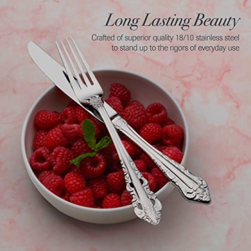 Wallace Antique Baroque 65-Piece Stainless Steel Flatware Set