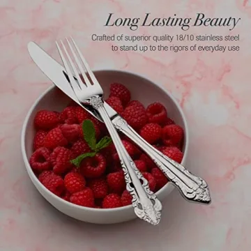 Wallace Antique Baroque 65-Piece Stainless Steel Flatware Set