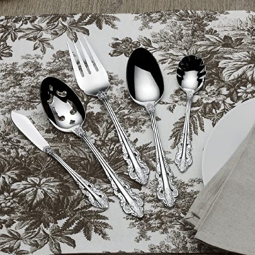 Wallace Antique Baroque 65-Piece Stainless Steel Flatware Set