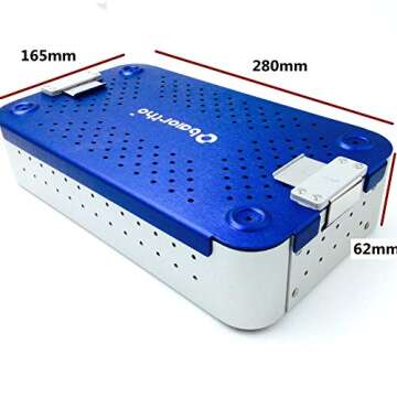 aluminium alloy sterilization tray case 280mm ophthalmic plastic orthopaedic orthopedics