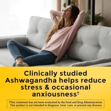 Nature Made Ashwagandha 125mg Capsules for Stress Relief