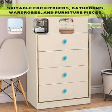 Alpha Living 12-Piece Handcrafted Ceramic Cabinet Knobs