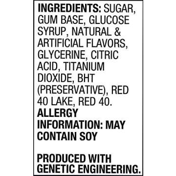 Bazooka Bubble Gum Individually Wrapped Pink Chewing Gum in Original Flavor - 225 Count Bulk Bubble Gum Tub - Fun Old Fashioned Candy for Kids