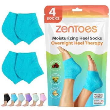 ZenToes Moisturizing Fuzzy Socks for Soft, Healthy Heels