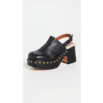 Free People Women's Autumn Studded Platform Clogs for Style and Comfort
