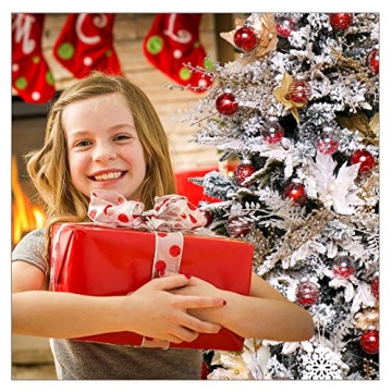 60MM Shatterproof Christmas Ornaments Set 30pcs Red