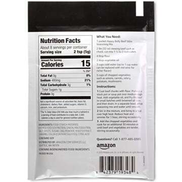 Happy Belly Beef Stew Seasoning Mix - Quick & Flavorful