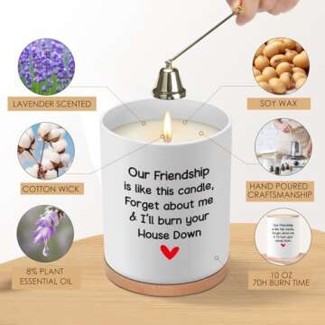 Friendship Gifts for Women, 10oz Valentine's Day Friendship Gifts for Best Friend, Funny Gifts Birth...