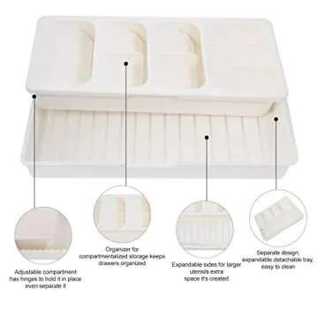 Faridabio Kitchen Drawer Organizer for Effortless Storage