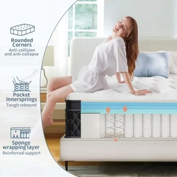 12 Inch Memory Foam Hybrid Mattress for Ultimate Comfort