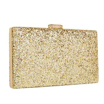 CARIEDO Women's Sparkling Clutch Purse Elegant Glitter Evening Bags Bling Evening Handbag for Dance ...
