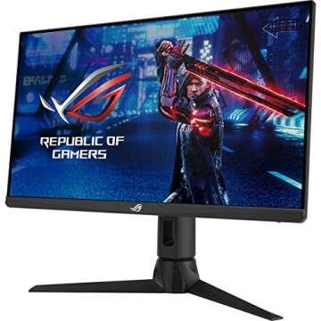 ASUS ROG Strix 24.5” 1080P Gaming Monitor (XG256Q) - Full HD, Fast IPS, 180Hz, 1ms, G-Sync Compati...