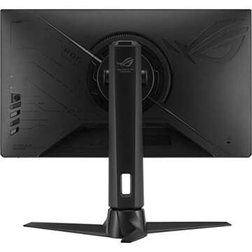 ASUS ROG Strix 24.5” 1080P Gaming Monitor (XG256Q) - Full HD, Fast IPS, 180Hz, 1ms, G-Sync Compatible/FreeSync, DisplayPort, HDMI, DisplayHDR400 , BLACK