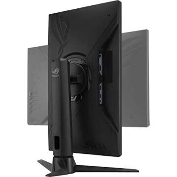 ASUS ROG Strix 24.5” 1080P Gaming Monitor (XG256Q) - Full HD, Fast IPS, 180Hz, 1ms, G-Sync Compatible/FreeSync, DisplayPort, HDMI, DisplayHDR400 , BLACK