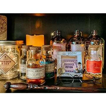 Conquest Journals Harry Potter Potions Labels Vinyl Stickers, Set of 50, Official Labels from The Wizarding World, Waterproof and UV Resistant, Great for All Your Gadgets, Potterfy All The Things