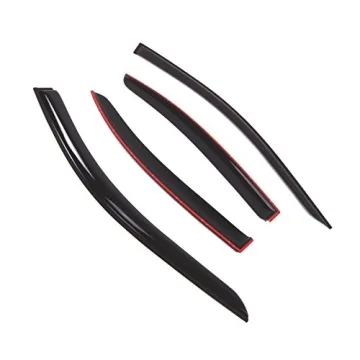 TuningPros Outside Mount Window Vent Visors for Lexus ES330 2002-2006 | Smoke Tinted Rain Guards Set