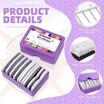 20Pcs Knit Blocking Pins Kit for Perfectly Blocked Projects