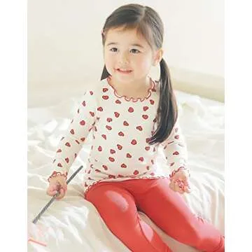 VAENAIT BABY Infant Toddler Kids Pajamas Pjs 2pcs Set Modal Heart Pop XL