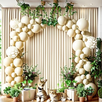 10ft x 10ft Wrinkle Free Beige Backdrop for Events