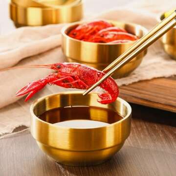 Lallisa Gold Mixing Bowls - Durable & Stylish Set