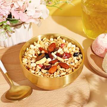 Lallisa Gold Mixing Bowls - Durable & Stylish Set