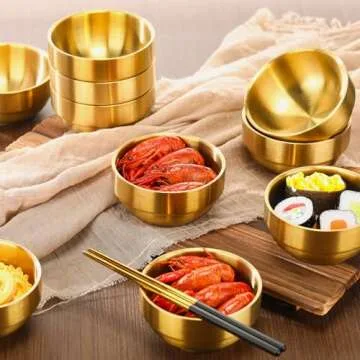Lallisa Gold Mixing Bowls - Durable & Stylish Set