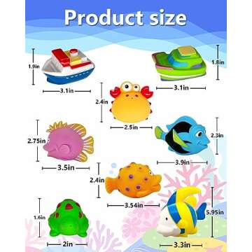 Bath Toys for Kids Ages 1-3 - Mold Free Bath Toy for Babies 6-12 Months - Toddler Pool Bathtub Water Table Toys - Valentines Day Gifts for 1 2 3 Year Old Boys Girls Easter Basket Stuffers Toy Boats