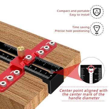 Cabinet Hardware Jig Tool for Precise Installation Guide