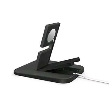 Twelve South HiRise stand for Apple Watch, black | Metal charging dock for Apple Watch