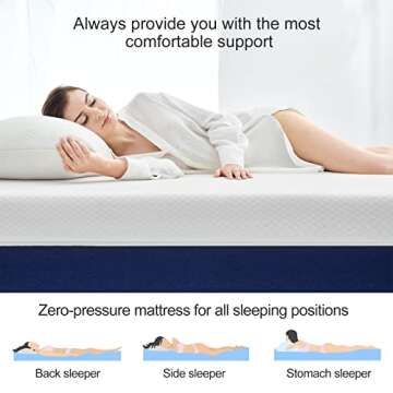 Comfortable Molblly 12-Inch Gel Memory Foam Mattress