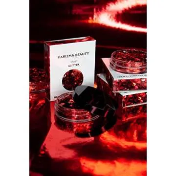 KARIZMA Vamp Glitter - 10g Red Chunky Face and Body Glitter