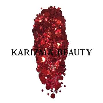 KARIZMA Vamp Glitter - 10g Red Chunky Face and Body Glitter
