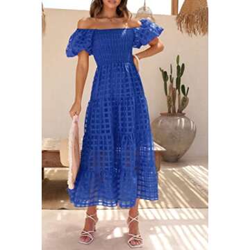 Stylish PRETTYGARDEN Puffy Sleeve Summer Dress for Women