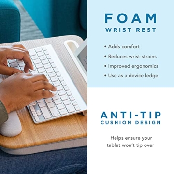 Comfortable LAPGEAR Memory Foam Lap Desk - Fits 15.6 Inch Laptops